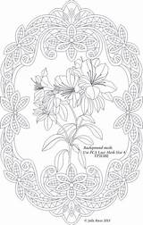 Pages Coloring Embroidery Mandala Pergamano Cards Parchment Patterns Pattern Printable Vellum Colouring Craft Borders Frames Adult Visit Lace sketch template