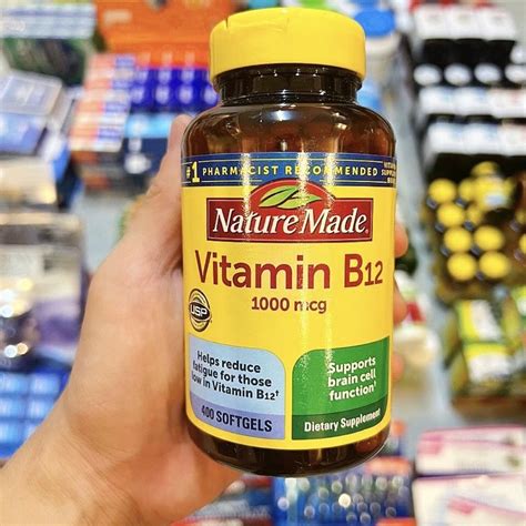 Viên Uống Nature Made Vitamin B12 1000mcg Hộp 400 Viên Air Date Xa