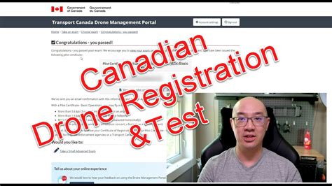 canada drone registration  passing  basic operations drone exam