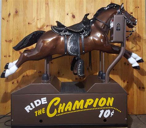 champion horse kiddie ride original restored vintage