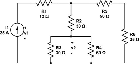 finding voltages   circuit  current source valuable tech notes