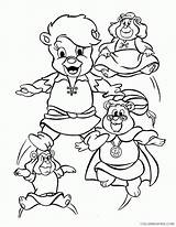 Coloring4free Bears Gummi Disneys Adventures Coloring Printable Pages sketch template
