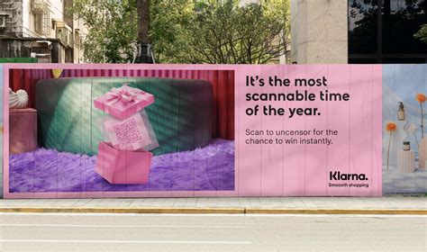 klarna continues leveraging qr codes  gamify ooh ads  giveaways