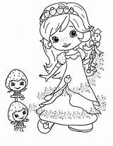 Strawberry Shortcake Coloring Pages Berryfest Princess Friends Kids Printable Getcolorings sketch template