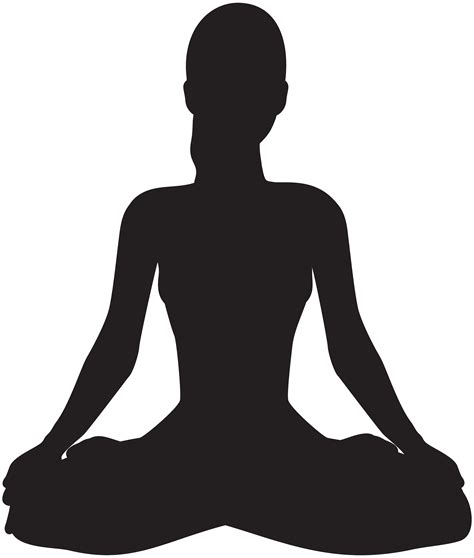 Free Yoga Clipart Silhouette At Getdrawings Free Download