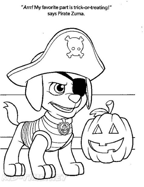 paw patrol halloween coloring page kids  love  spooky