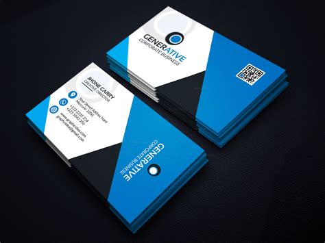 eps sleek business card design template  template catalog