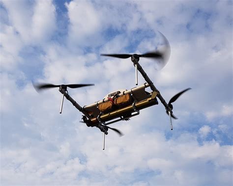 timeout ukrainian company puts rocket launcher   drone drone