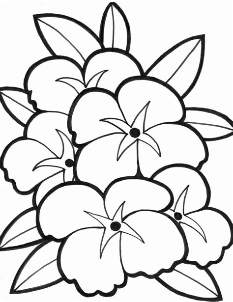 coloring pages spring flowers coloring page elegant easy flower