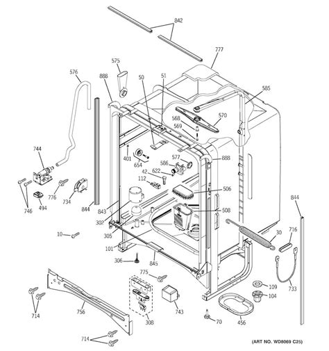 ge dishwasher parts model edwgbb sears partsdirect ge