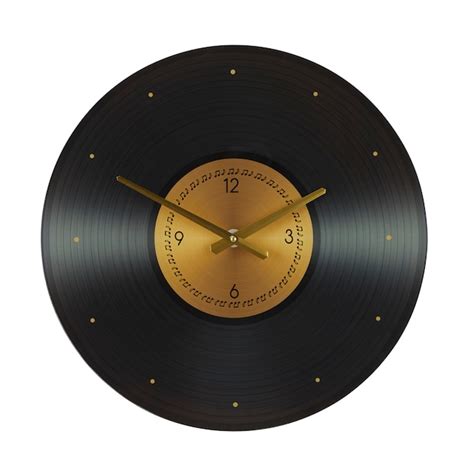 novogratz record style analog  wall bohemian   clocks department  lowescom