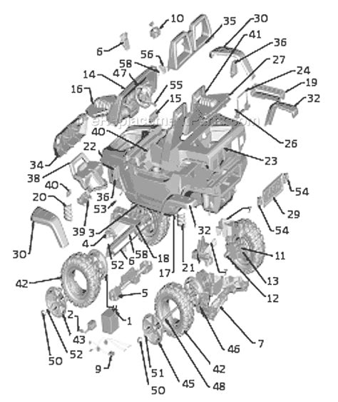 power wheels  parts list  diagram ereplacementpartscom