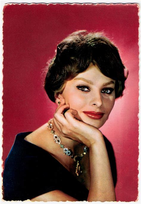 Sophia Loren French Postcard By Mexichrome No 16