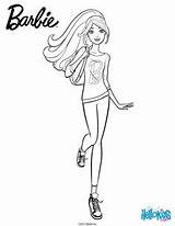Barbie Hellokids Cheval Tenue Imprimer Idées école Queue sketch template