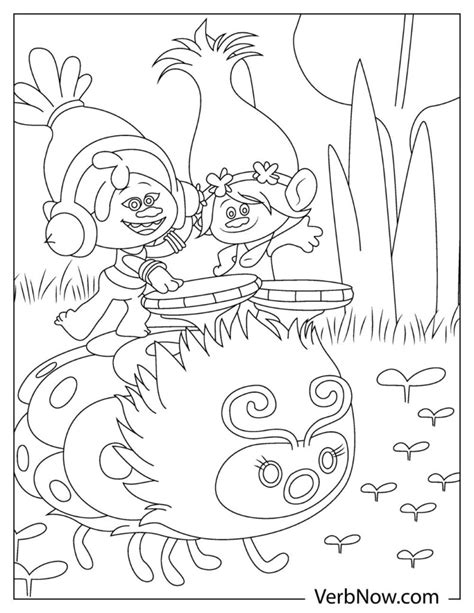 trolls coloring pages book   printable  verbnow