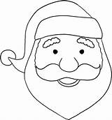 Santa Claus Drawing Easy Face Draw Christmas Drawings Coloring Kids Step Pages Pencil Print Noel Cartoon Para Simple Papa Faciles sketch template