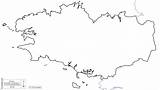 Bretagne Carte Vierge La Maps Reproduced France sketch template