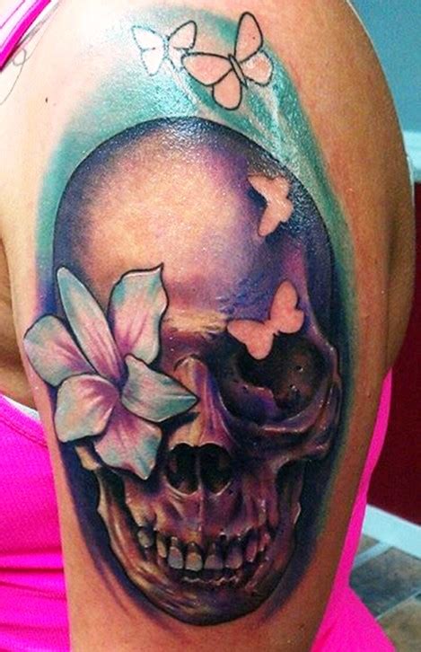 20 Sugar Skull Tattoo Designs For Womens Flawssy