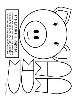 pigs literacy activities pig puppet