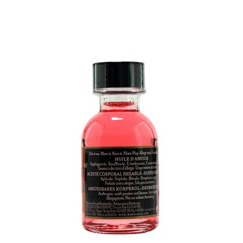 buy the oil of love strawberry dreams water based kissable body oil 75