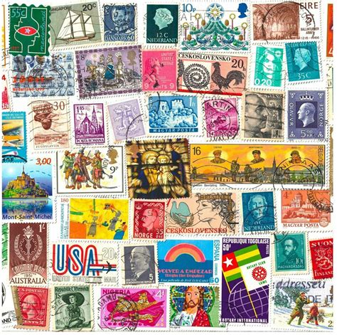 stamps  world countries mixed philately  postage stamps