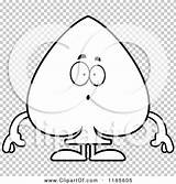 Surprised Mascot Spade Suit Card Outlined Coloring Clipart Vector Cartoon Cory Thoman sketch template