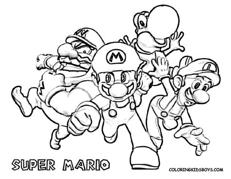 mario coloring pages getcoloringpagescom