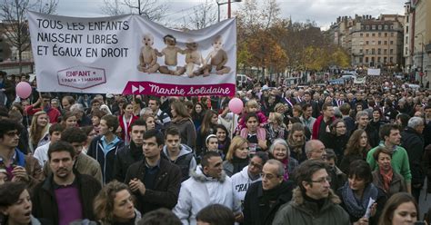anti gay marriage marchers protest all over france