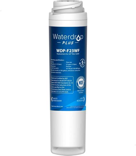 Waterdrop Gswf Refrigerator Water Filter Compatible With Ge Gswf Smart