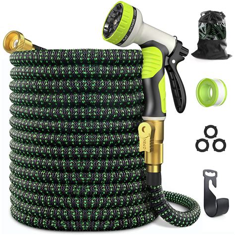buy expandable garden hose  ft garhose retractable water hose   function spray nozzle