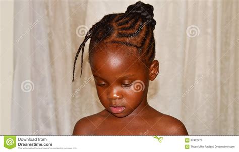 Tswana Girl In The Bush Royalty Free Stock Image