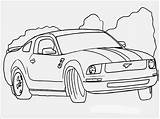 Mustang Gt Coloring Pages Ford Car Getcolorings Sports Color sketch template