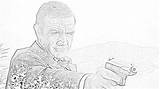 Bond James Coloring Pages Connery Sean Part Filminspector Actors Combined Sheer Ruggedness Wit Humor sketch template