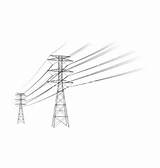 Power Vector Line Suspension Bridges Cable Metal Coloring Ranger Vectorstock sketch template
