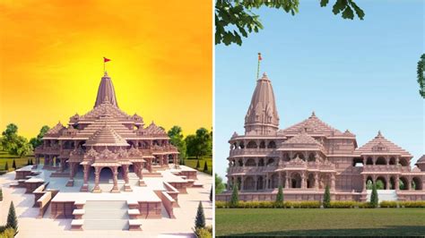 iconic ram temple  ayodhya    pictures