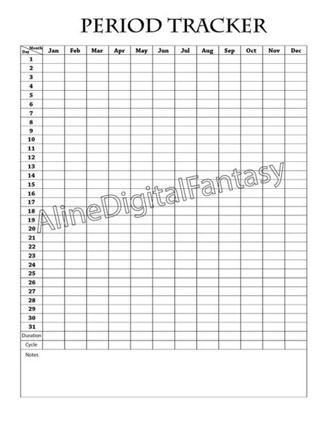 printable menstrual cycle calendar calendar templates