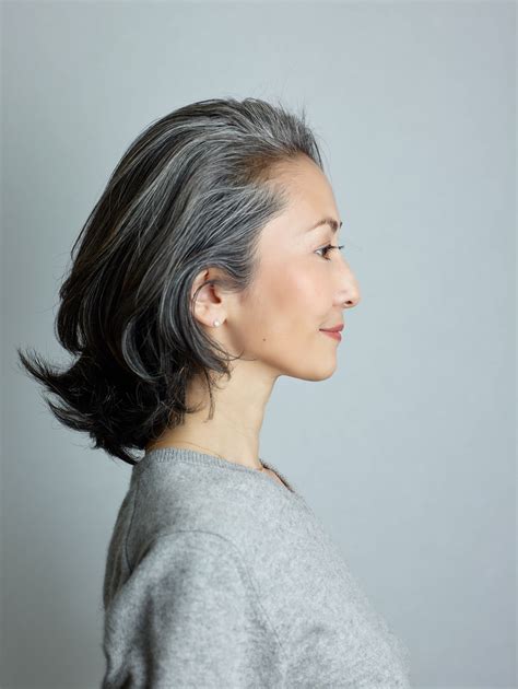 Grey Haired Asian Women Pinterest Mayuko Miyahara Gray