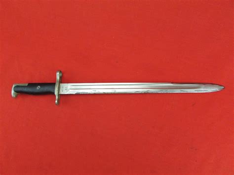 springfield  nickeled parade bayonet  dated midwest