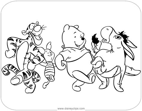 winnie  pooh friends coloring pages disneys world  wonders