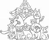 Gatos Cani Colorat Animale Gatti Pisici Planse Caini Perros Coloritura Imagini Katten Honden Poze Sfatulparintilor Kleuren Desene Copii Izakowski Stockfresh sketch template