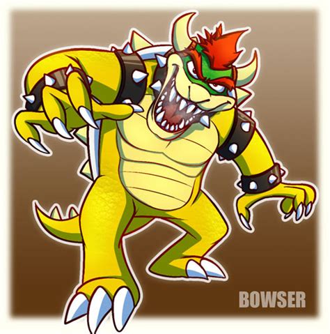 《超级玛丽》游戏角色插画：bowser Koopa 库巴 2 设计之家