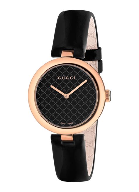 gucci horloge diamantissima ya zwart de bijenkorf