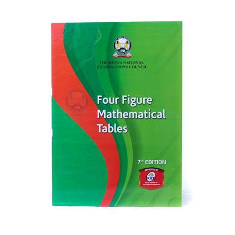 knec  figure mathematical tables  edition  delivery copia kenya