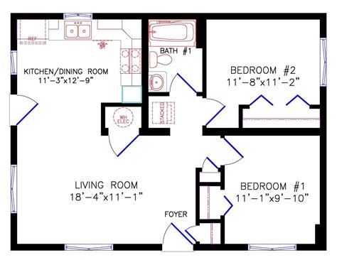 simple brb plan small house plans house floor plans bedroom house plans