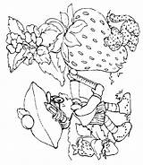 Coloring Strawberry Pages Shortcake Jam Cherry Vintage Teeth Princess Clip Library Clipart Popular Colorear Fresa Tarta Gif Coloringhome Coloringpagesabc sketch template