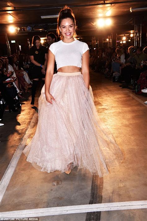 Olympia Valance Twirls In A Tulle Skirt At Melbourne