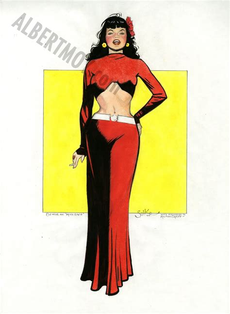 Albert Moy Original Comic Art Bettie As Miss Lace By Jim Silke