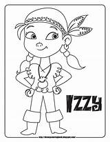 Pirates Jake Coloring Sheets Neverland Disney Pages Land Never Izzy Sheet Kids Para sketch template