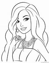 Coloring Pages Barbie Coloring4free Printable Print Surfboard sketch template