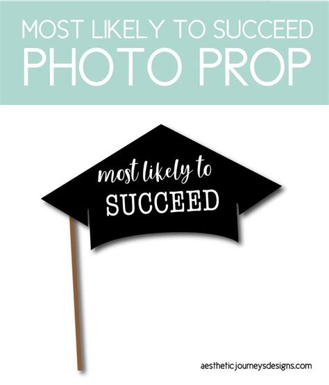 succeed photo prop find graduation party ideas